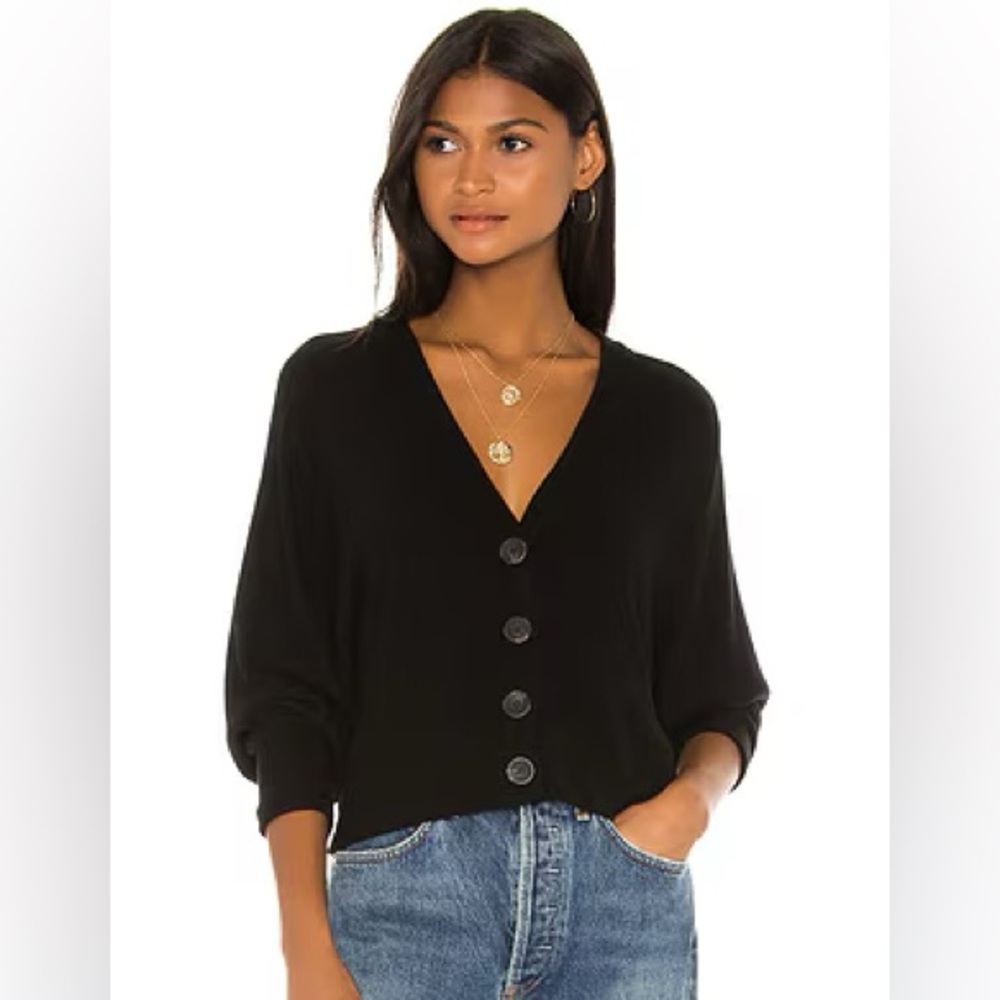 Enza Acosta Black Cardigan